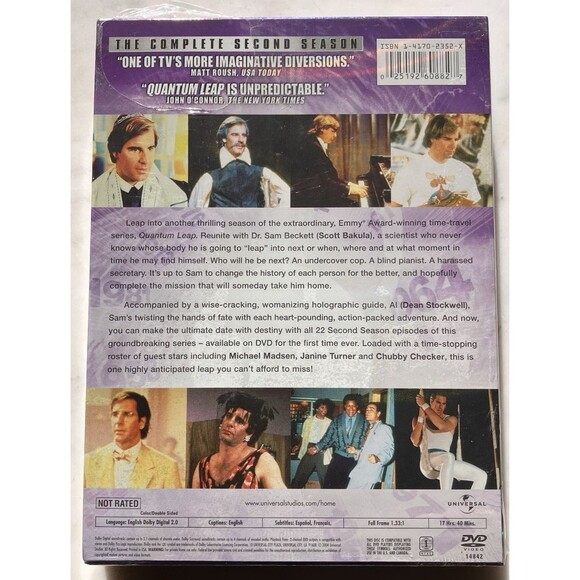 NIB Quantum Leap: Complete Second Season 2 (DVD, 3-Disc Set) - Picture 2 of 2